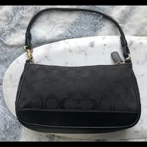Signature Black Coach Purse
